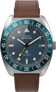 Timex® Expedition Pioneer Automatic Leather Strap Watch