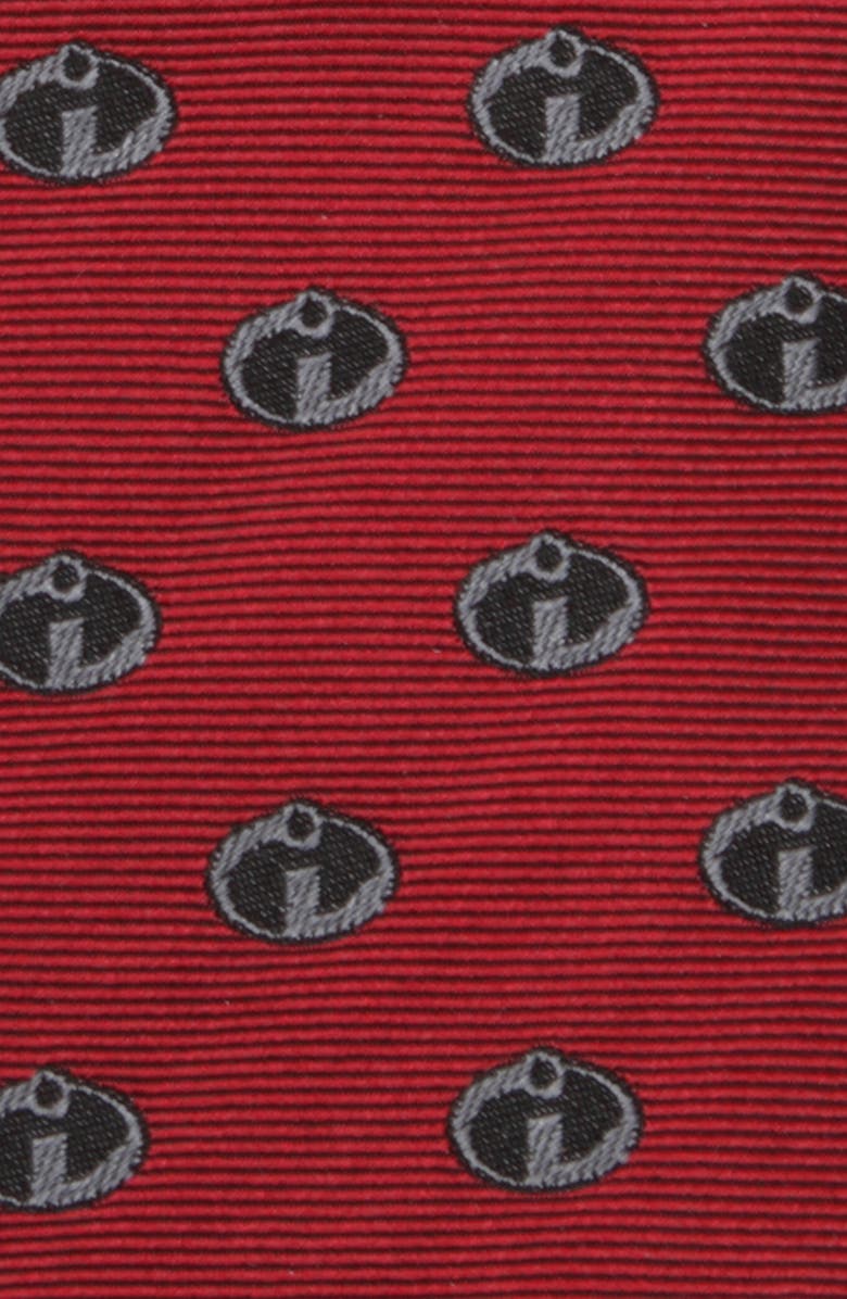 Cufflinks, Inc. The Incredibles Logo Red Silk Tie, Alternate, color, Red