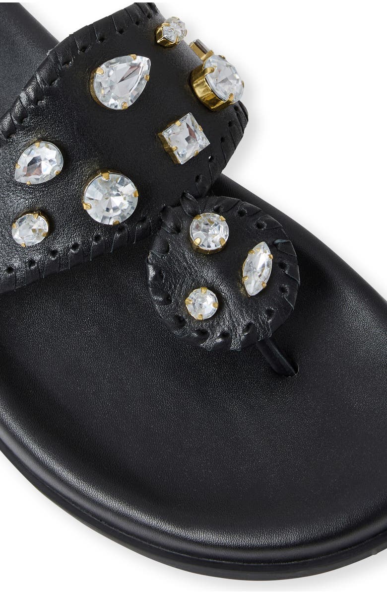 Jack Rogers Jacks Jewel Sport Flip Flop, Alternate, color, Black