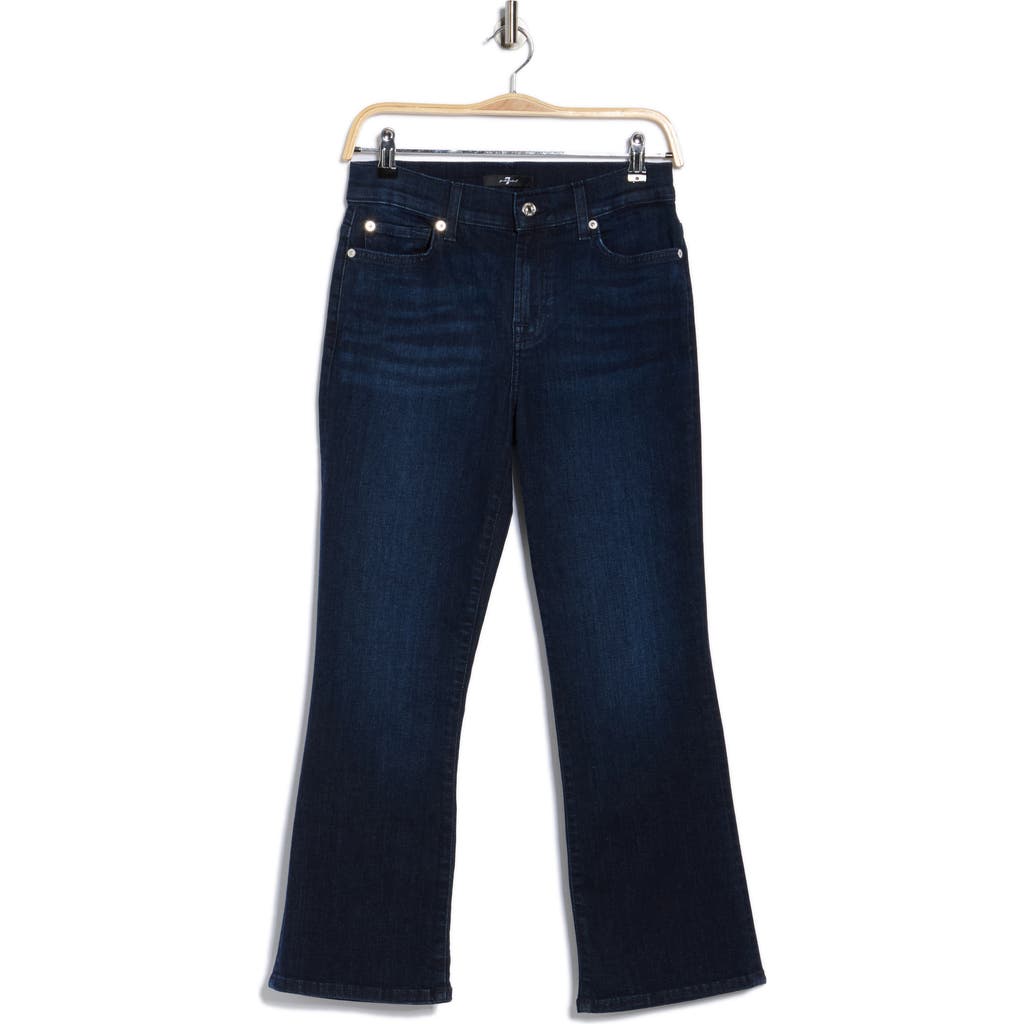 7 For All Mankind Daisy Ankle Crop Bootleg Jeans In Gray