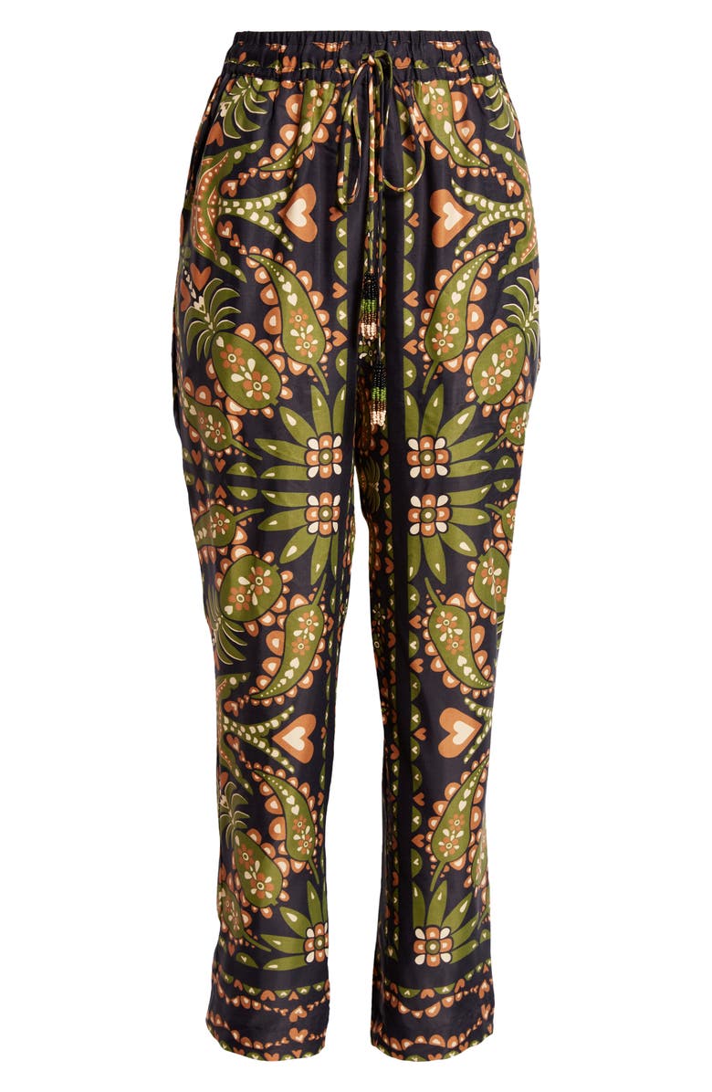 FARM Rio Marina Scarf Print Long Sleeve Shirtdress | Nordstromrack