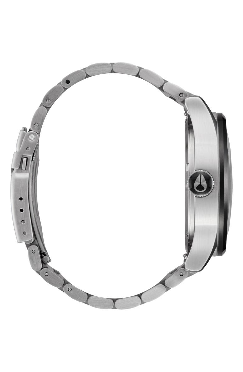 Nixon The Sentry Fisheye Bracelet Watch, 42mm, Alternate, color, Fisheye / Silver / Polar Blue