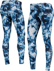 FOCO Women's FOCO College Navy Seattle Seahawks Tie-Dye Leggings