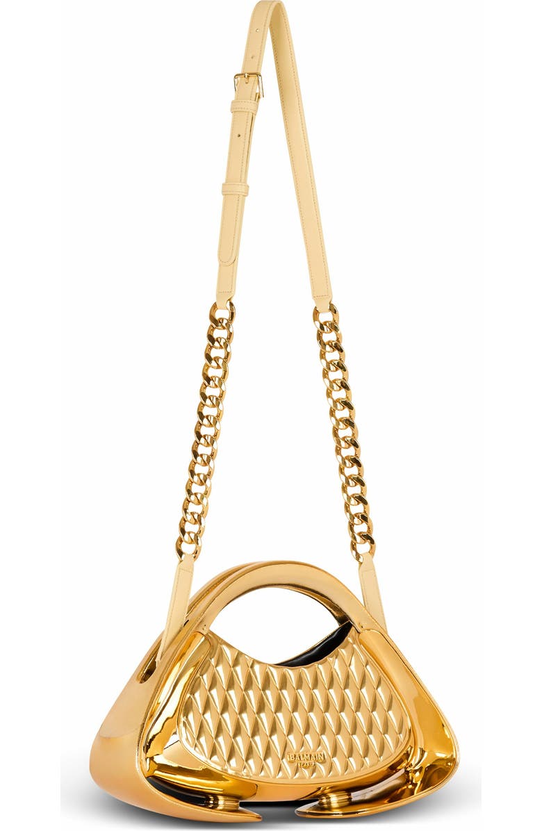 Balmain Quilted Medium Jolie Madame Bag, Alternate, color,