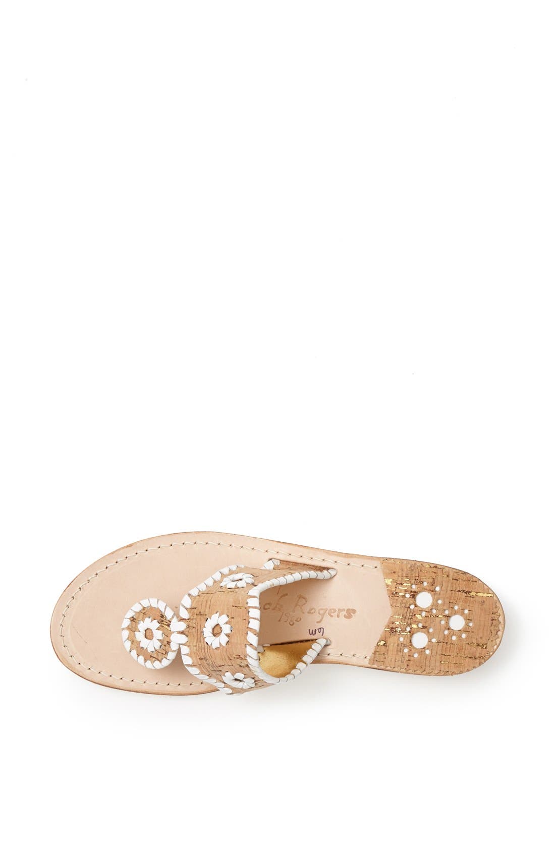 PALERMO SANDAL, Alternate, color, CORK/ WHITE