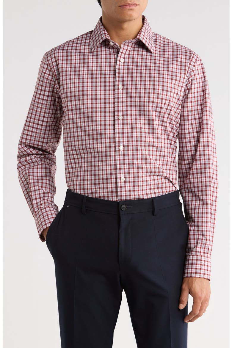 Plaid Dress Shirt, Main, color, RED SOTO PLAID