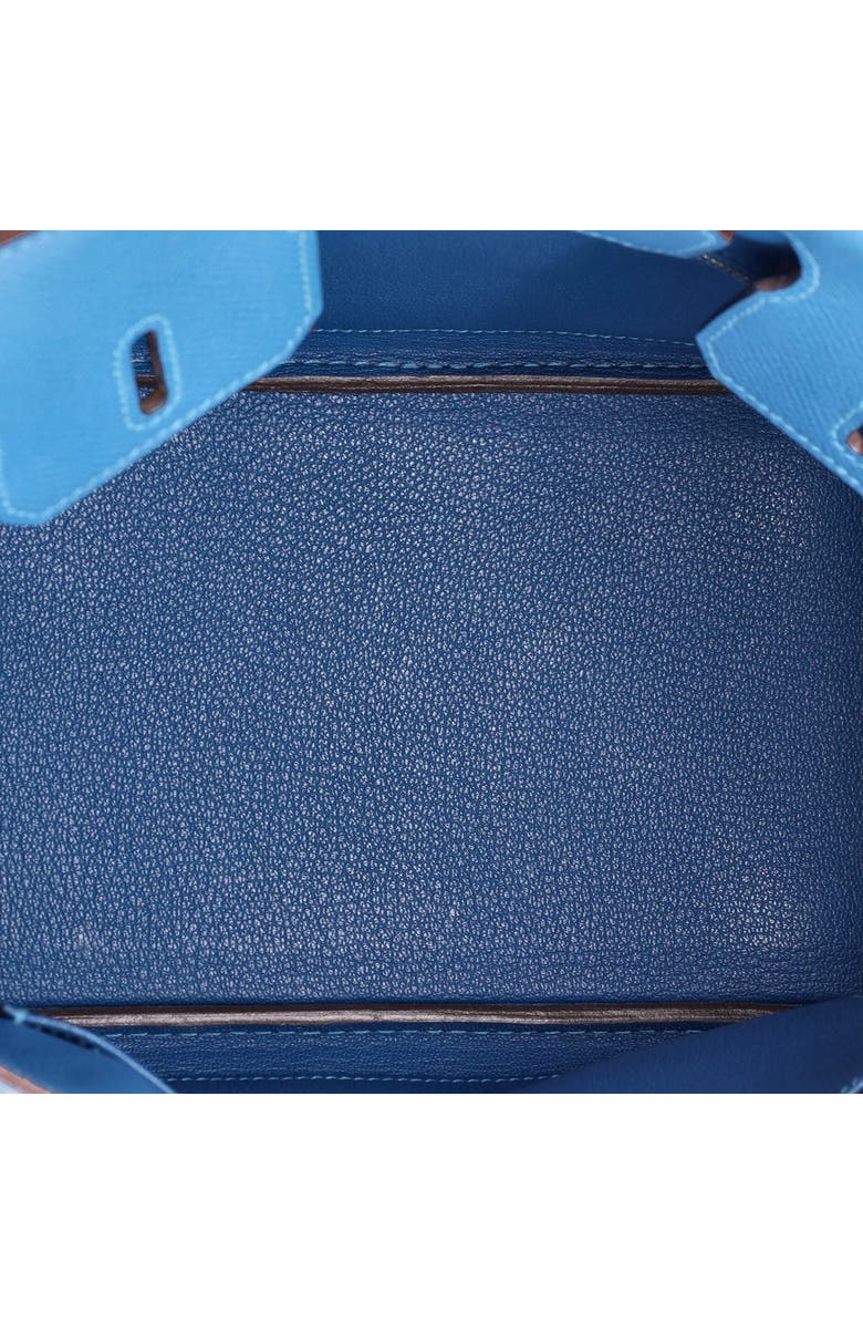 Pre-Owned Hermes Birkin Handbag Blue Epsom with Palladium Hardware 25, Alternate, color, Mykonos