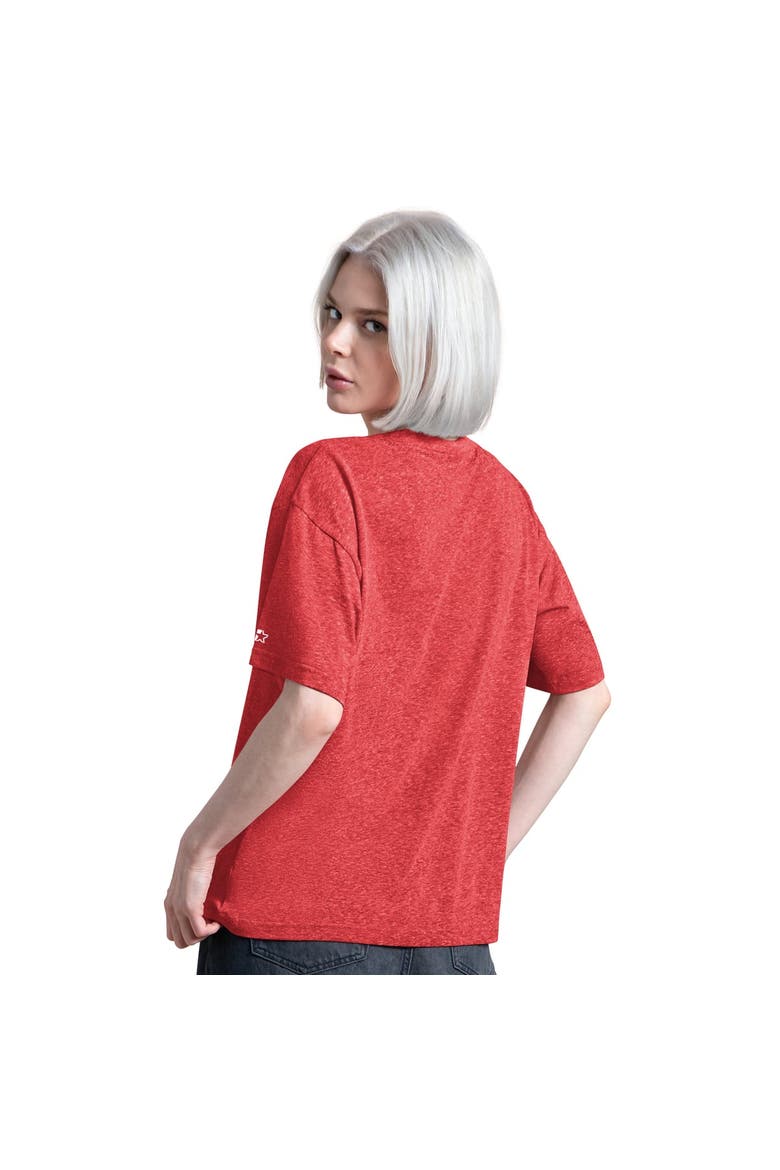 Women's Starter  Scarlet San Francisco 49ers Jump Shot Boyfriend Tri-Blend T-Shirt, Alternate, color, Scarlet