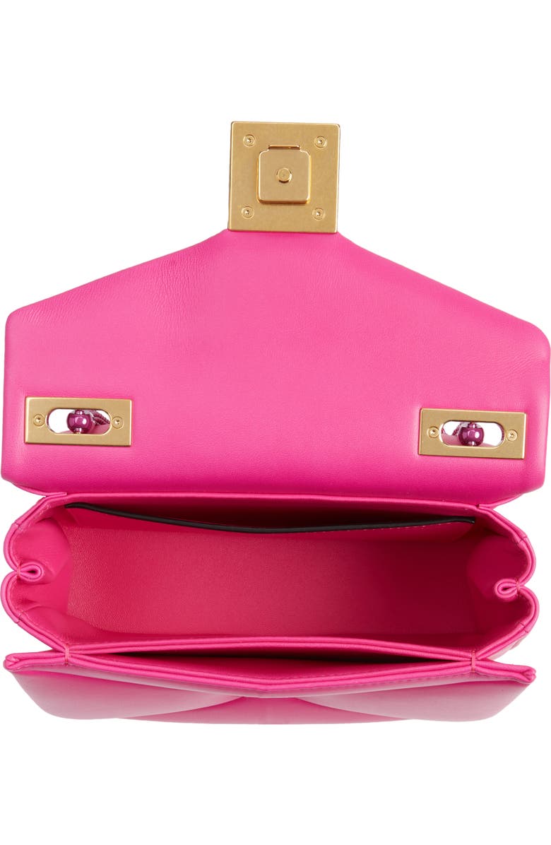 Valentino Garavani Small One Stud PP Pink Leather Shoulder Bag, Alternate, color,