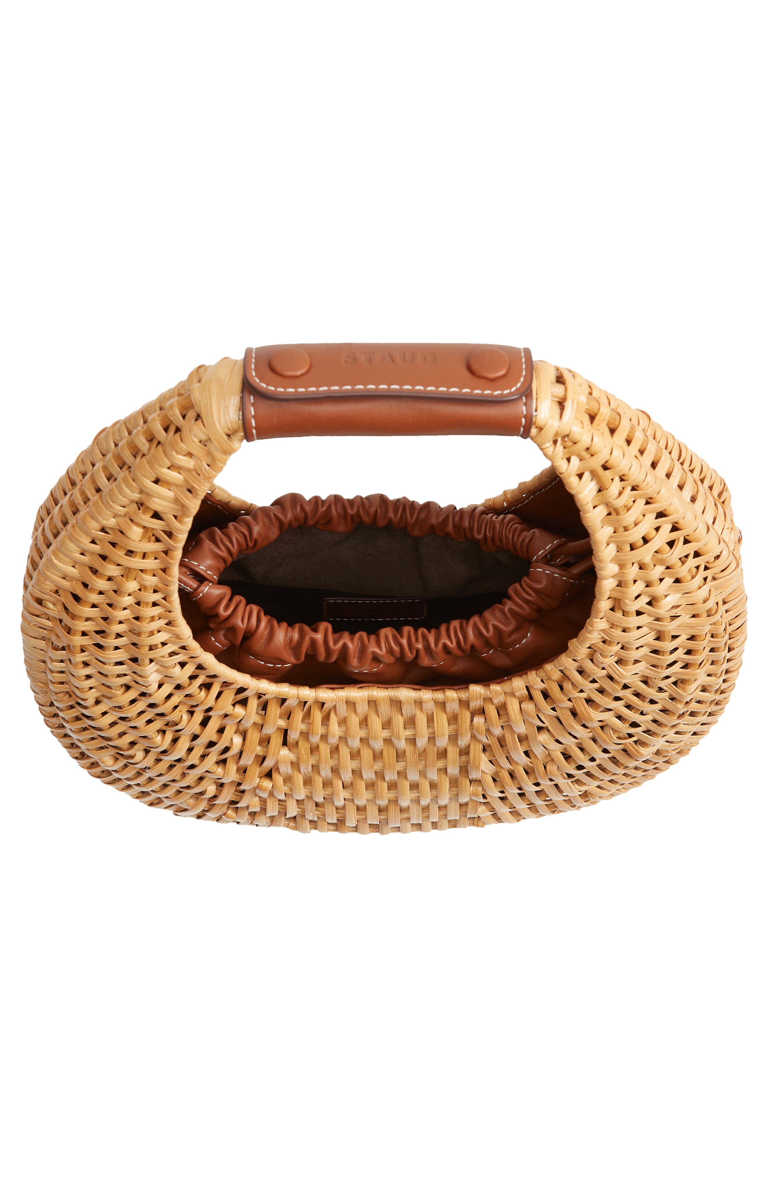 STAUD Rattan Moon Bag, Alternate, color, 