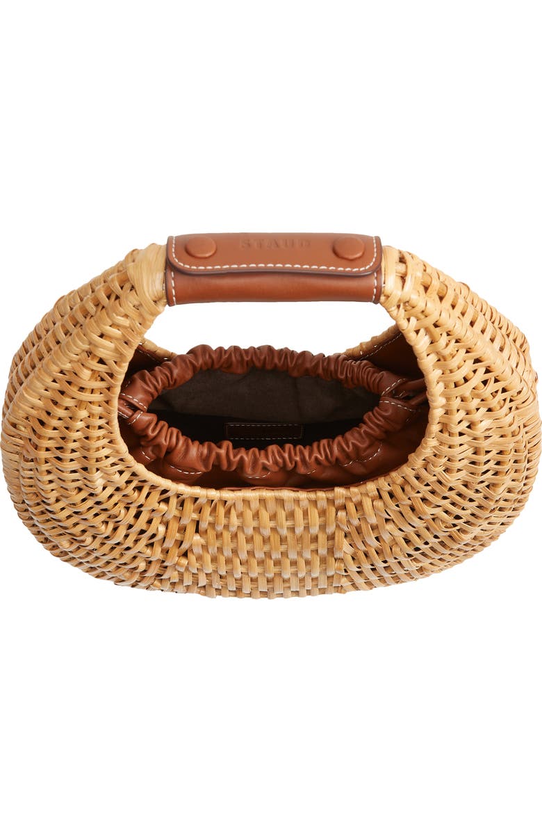 STAUD Rattan Moon Bag, Alternate, color,