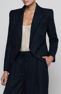 L'AGENCE Risa Pinstripe Double Breasted Blazer