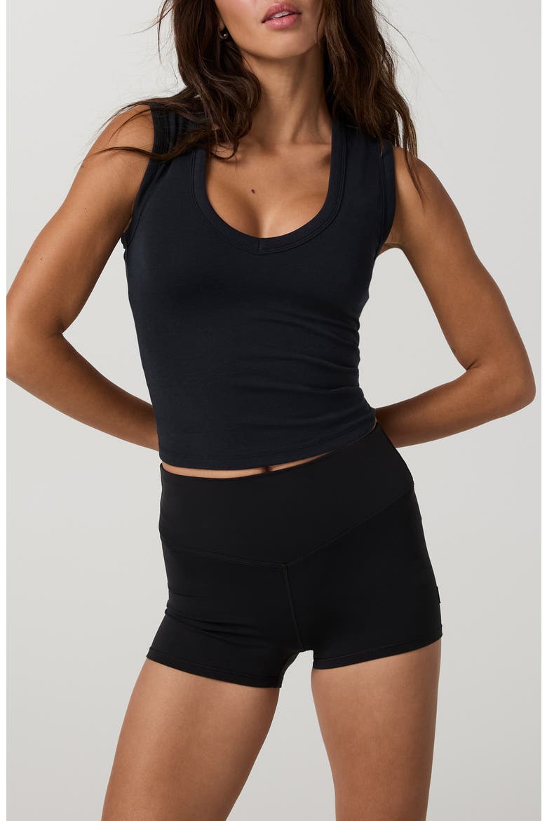 Everyday Cotton Stretch Tank, Main, color, INK