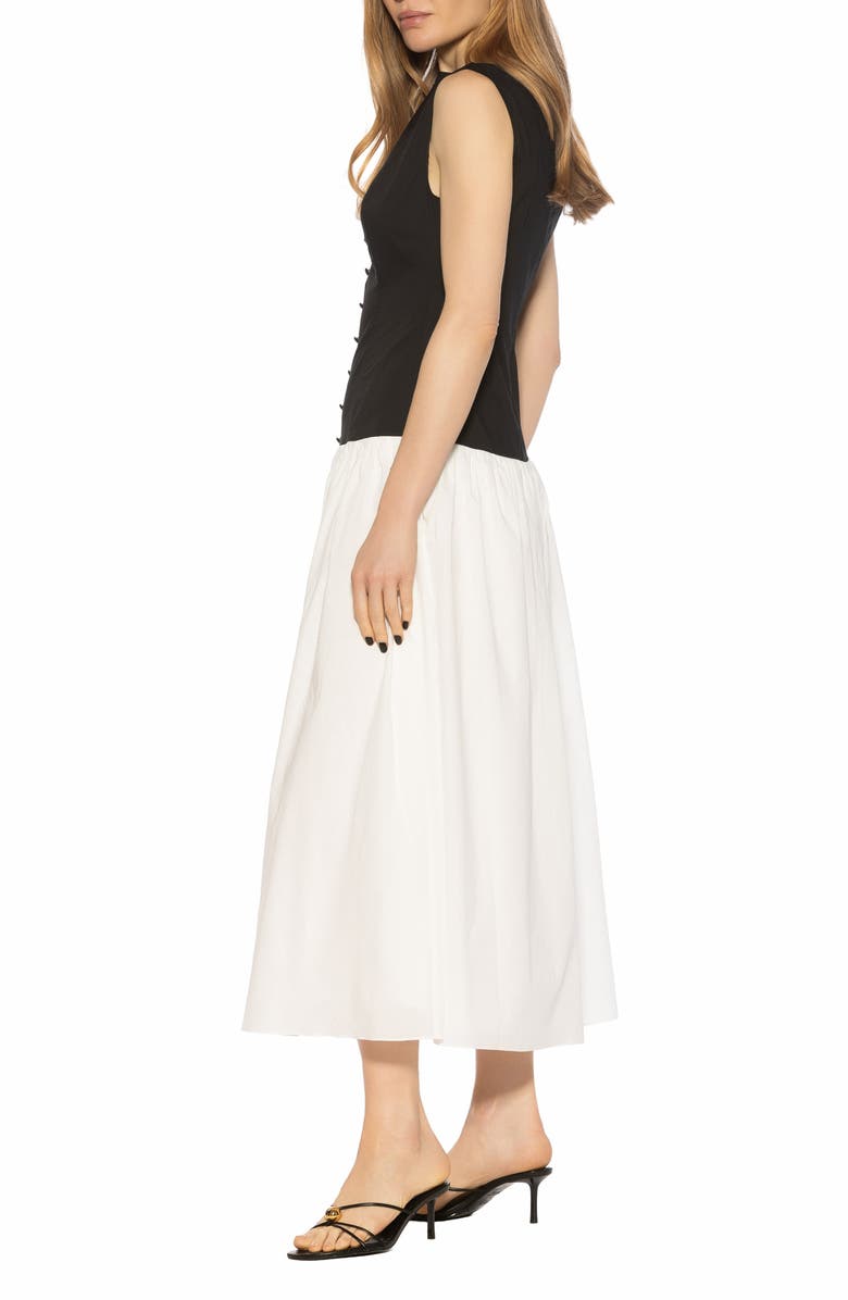 Alexia Admor Solenne Mixed Media Dress, Alternate, color,