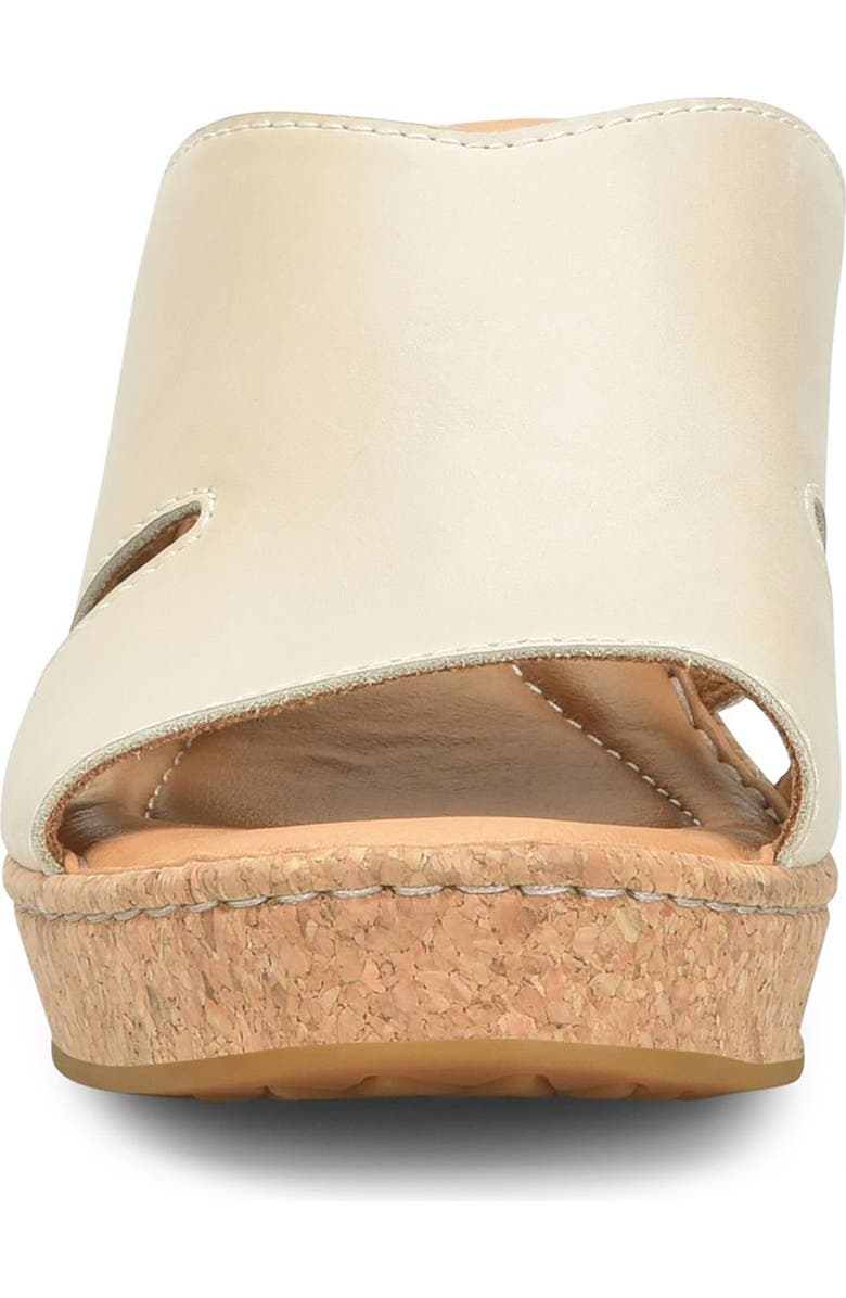 Børn Sorine Platform Wedge Sandal, Alternate, color, Cream Leather