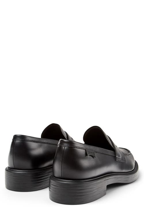 Camper Dean Penny Loafer In Black