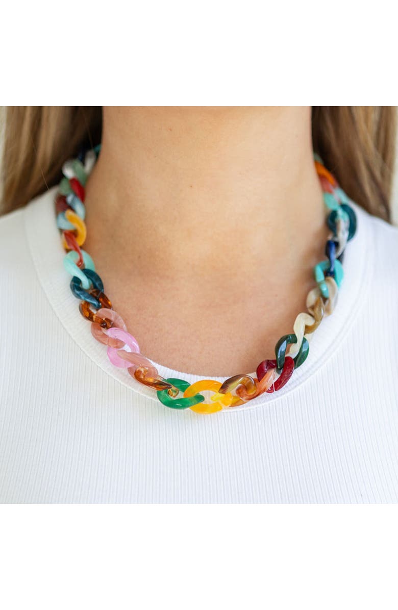 Erin McDermott Jewelry Girl's Just Wanna Have Fun Necklace, Alternate, color, Red