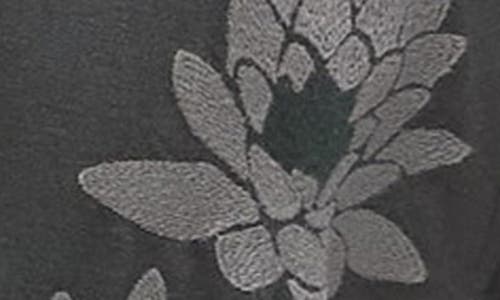Shop Topman Floral Embroidered Linen Blend Button-up Shirt In Medium Green