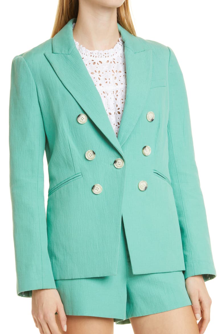 Emsley Cotton & Linen Jacket, Alternate, color, AGATE GREEN