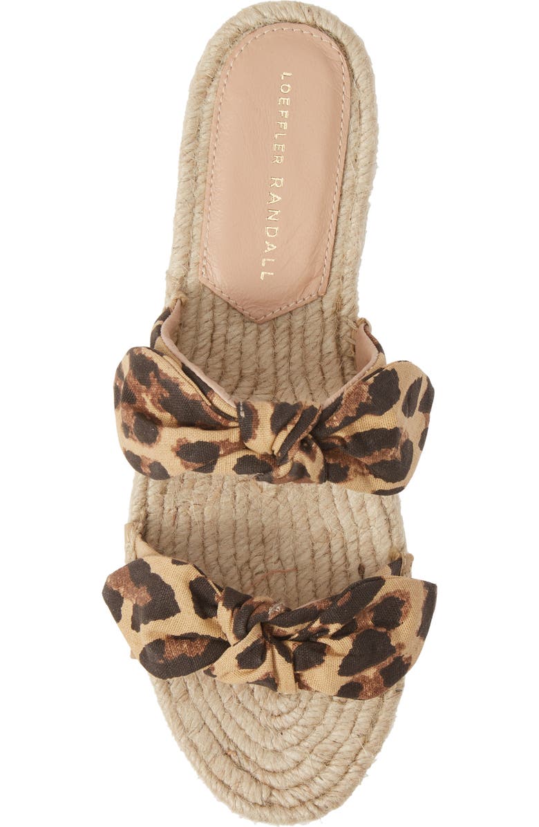 Loeffler Randall Daisy Knot Espadrille Slide Sandal, Alternate, color,