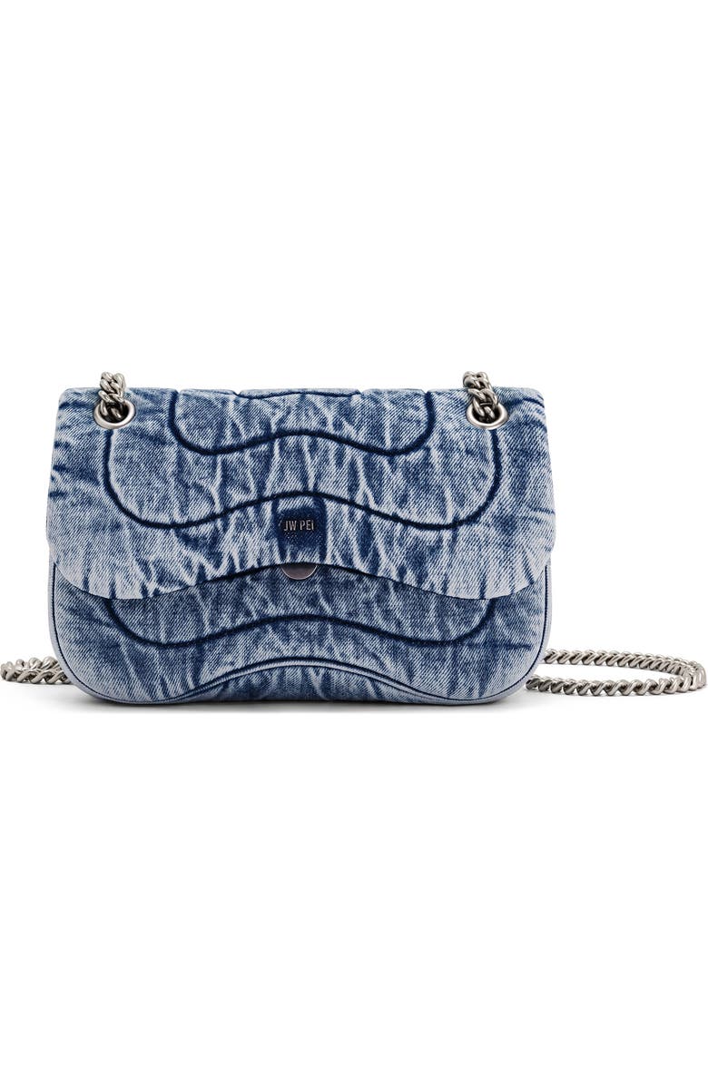 JW PEI Tina Quilted Denim Convertible Crossbody Bag, Main, color,
