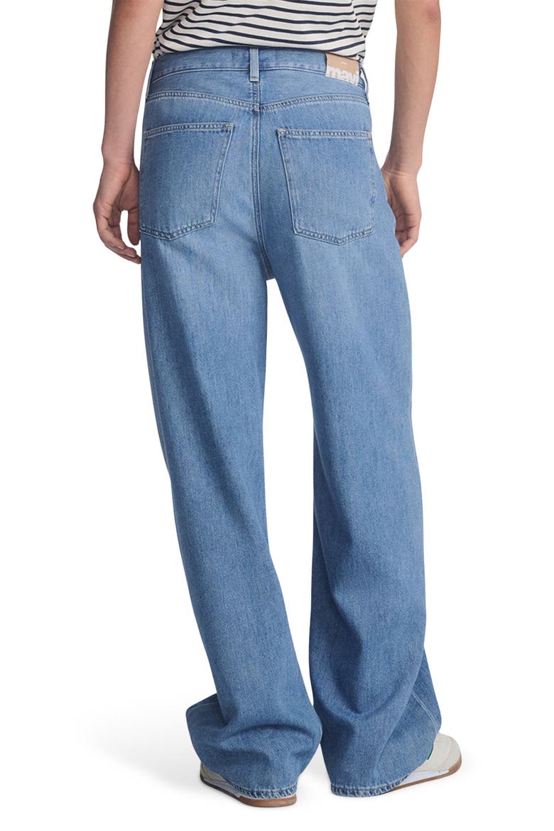 Nella Wide Leg Drawstring Jeans, Alternate, color, LIGHT BLUE WELL BLUE