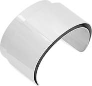 HMY JEWELRY Stainless Steel Double Cuff Bracelet