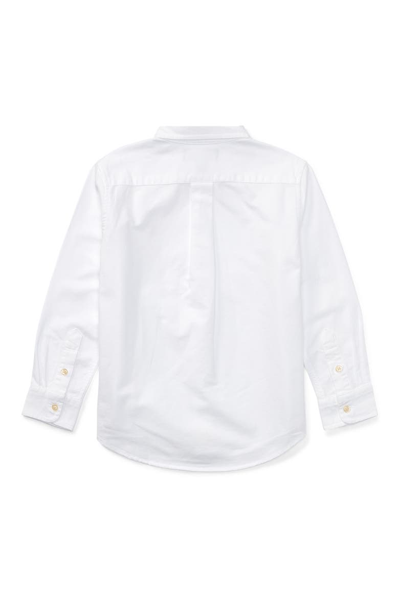 Kids' Oxford Cotton Button-Down Shirt, Alternate, color, WHITE