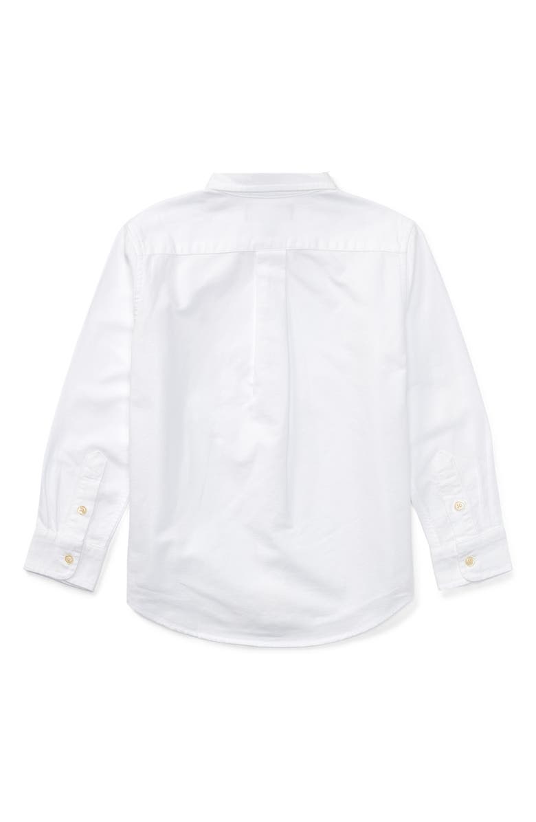Polo Ralph Lauren Kids' Oxford Cotton Button-Down Shirt, Alternate, color, White