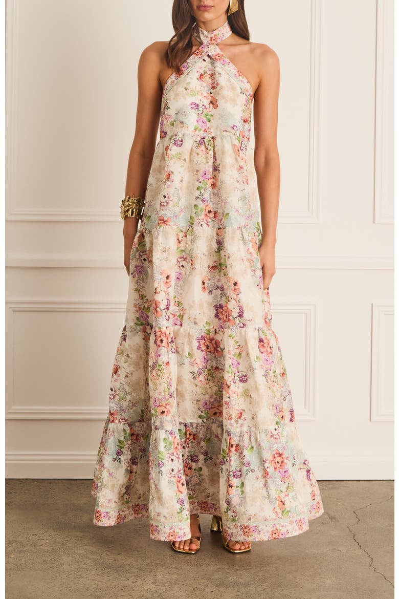 Dianthus Evelyn Maxi Dress, Main, color, White