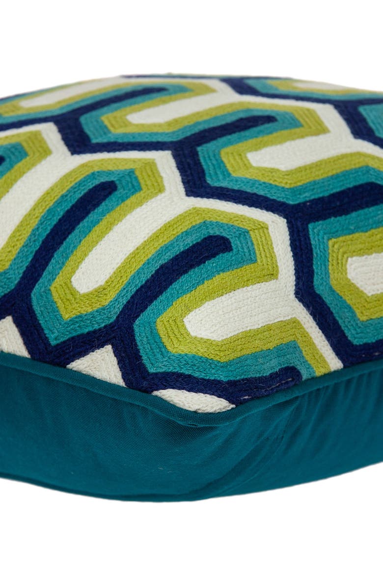 PARKLAND COLLECTION Handmade Monte Transitional Pillow - 20" x 20" - Multi, Alternate, color, Multicolor