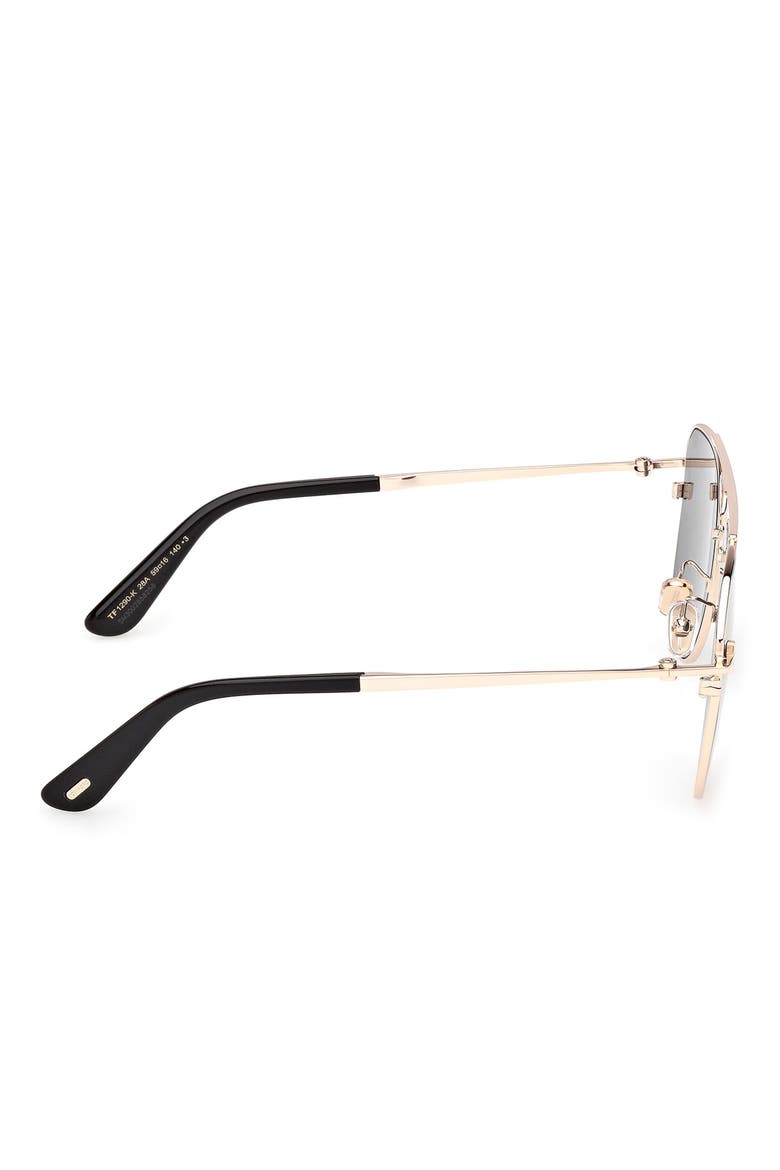 59mm Aviator Sunglasses, Alternate, color, SHINY ROSE GOLD