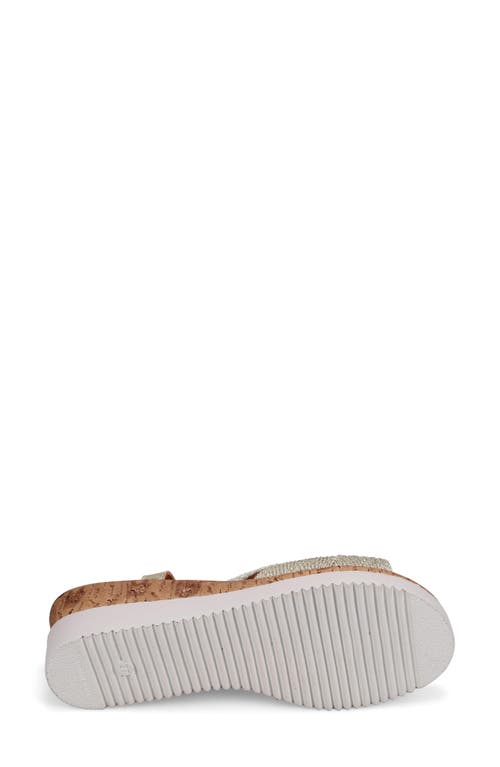 Sesto Meucci Rafe Wedge Sandal In Champagne