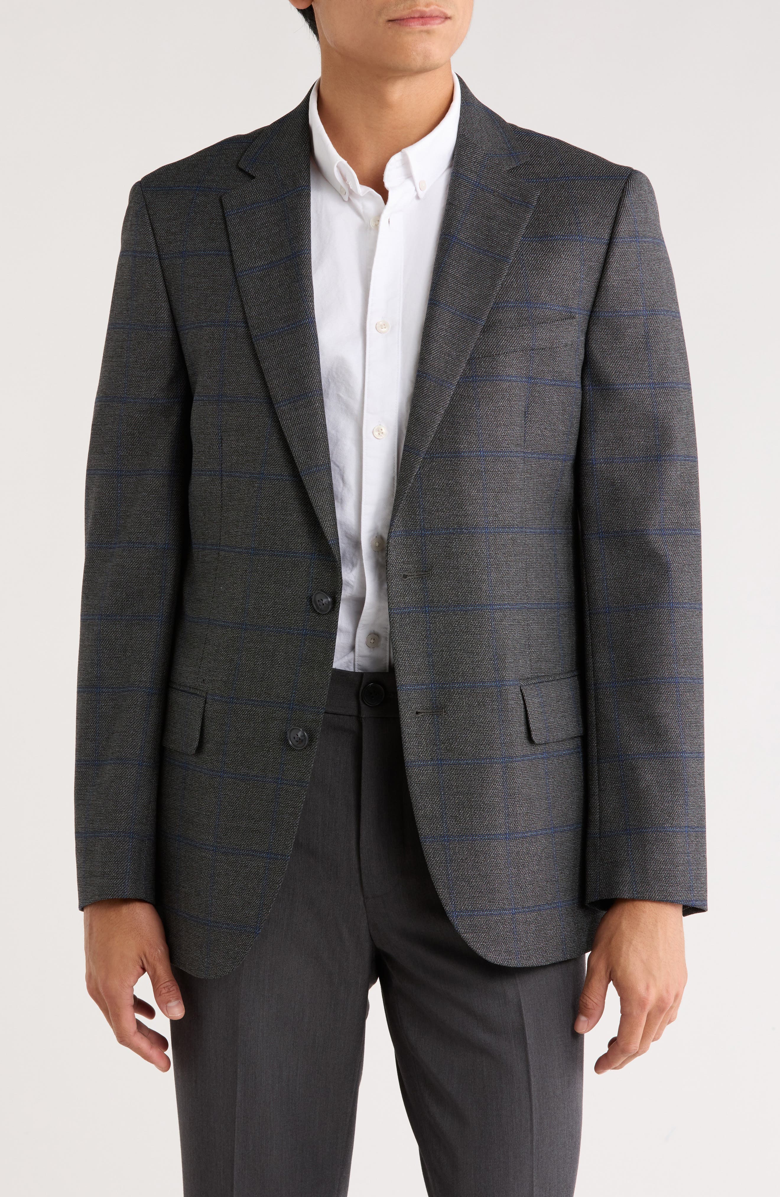 Original Penguin Plaid Two-Button Sport Coat