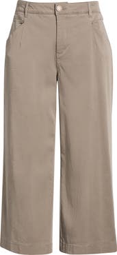 Wit & Wisdom Wyatt Skyrise Crop Wide Leg Twill Pants