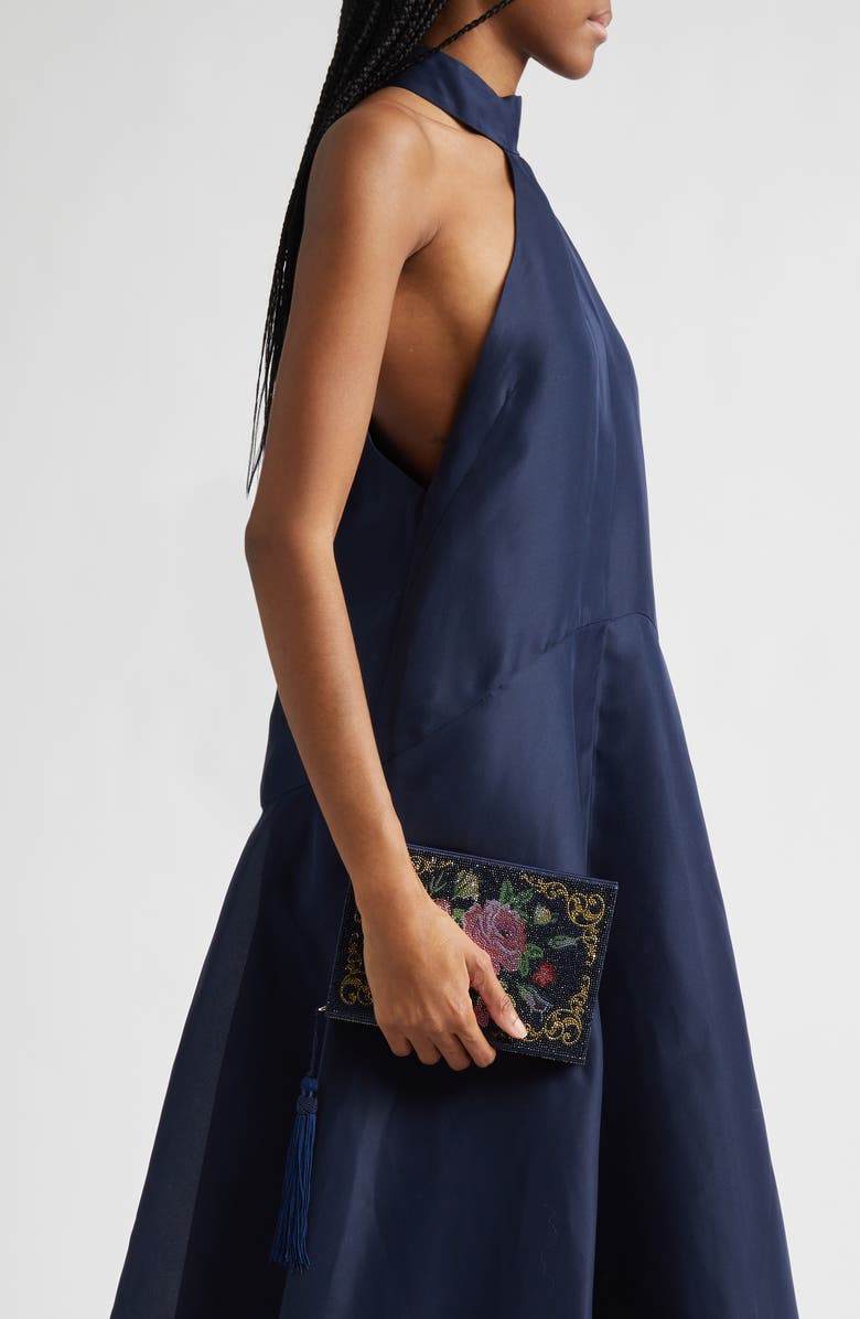 JUDITH LEIBER COUTURE Storybook Love Stories Clutch, Alternate, color, Champagne Dark Indigo Multi