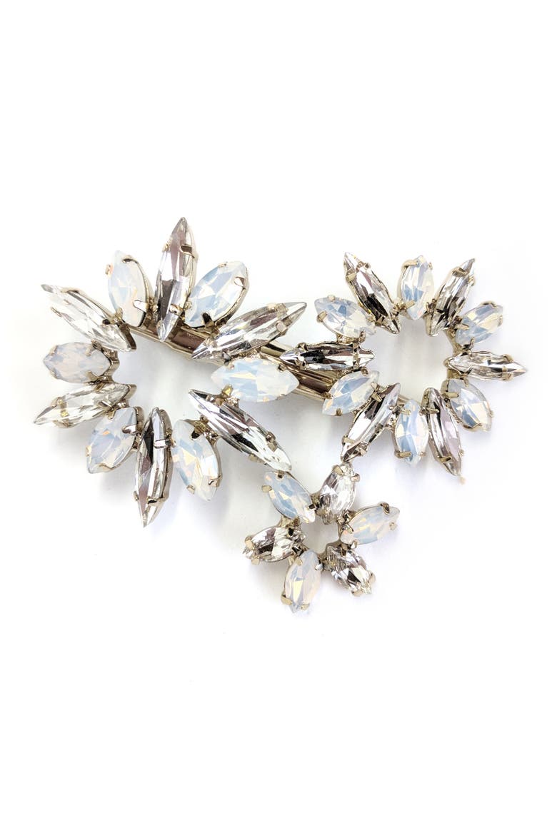 Camila Crystal Hair Clip, Main, color, CLASSIC SILVER