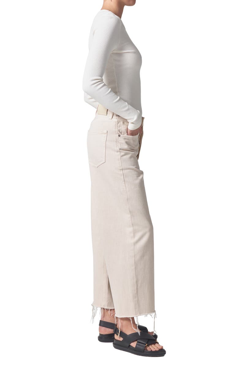 Citizens of Humanity Ayla Raw Hem High Waist Baggy Crop Wide Leg Jeans, Alternate, color, 