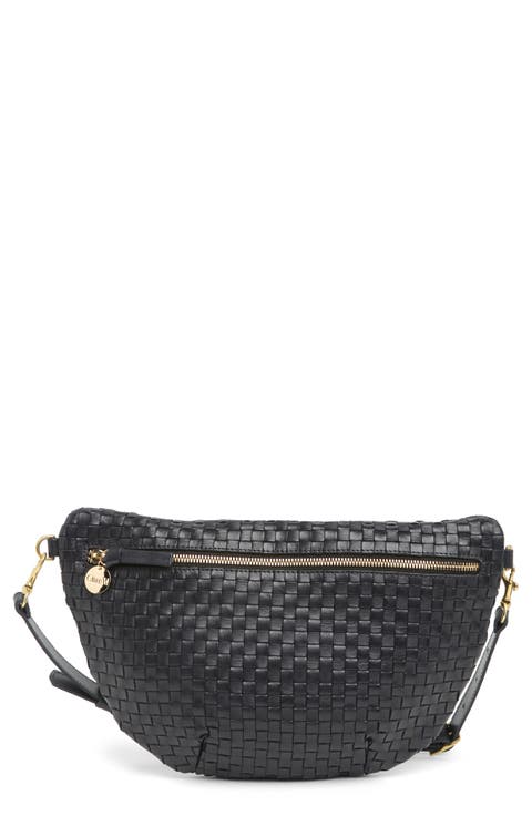 Grande Woven Leather Belt Bag