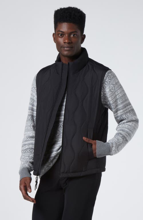 Andrew Marc Hampden Quilt Vest In Black