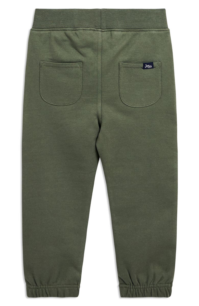 JOJO MAMAN BEBE Safari Jeep Appliqué Cotton Sweatshirt & Joggers Set, Alternate, color, Green