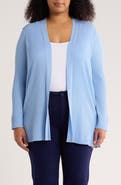 Jones New York Sutton Open Front Rib Cardigan