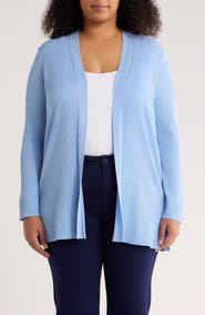 Jones New York Sutton Open Front Rib Cardigan