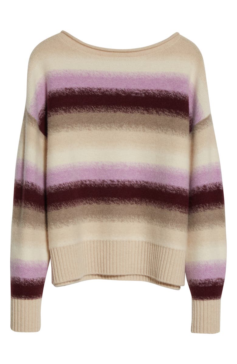 Nordstrom Signature Ombré Stripe Cashmere Sweater, Alternate, color, 