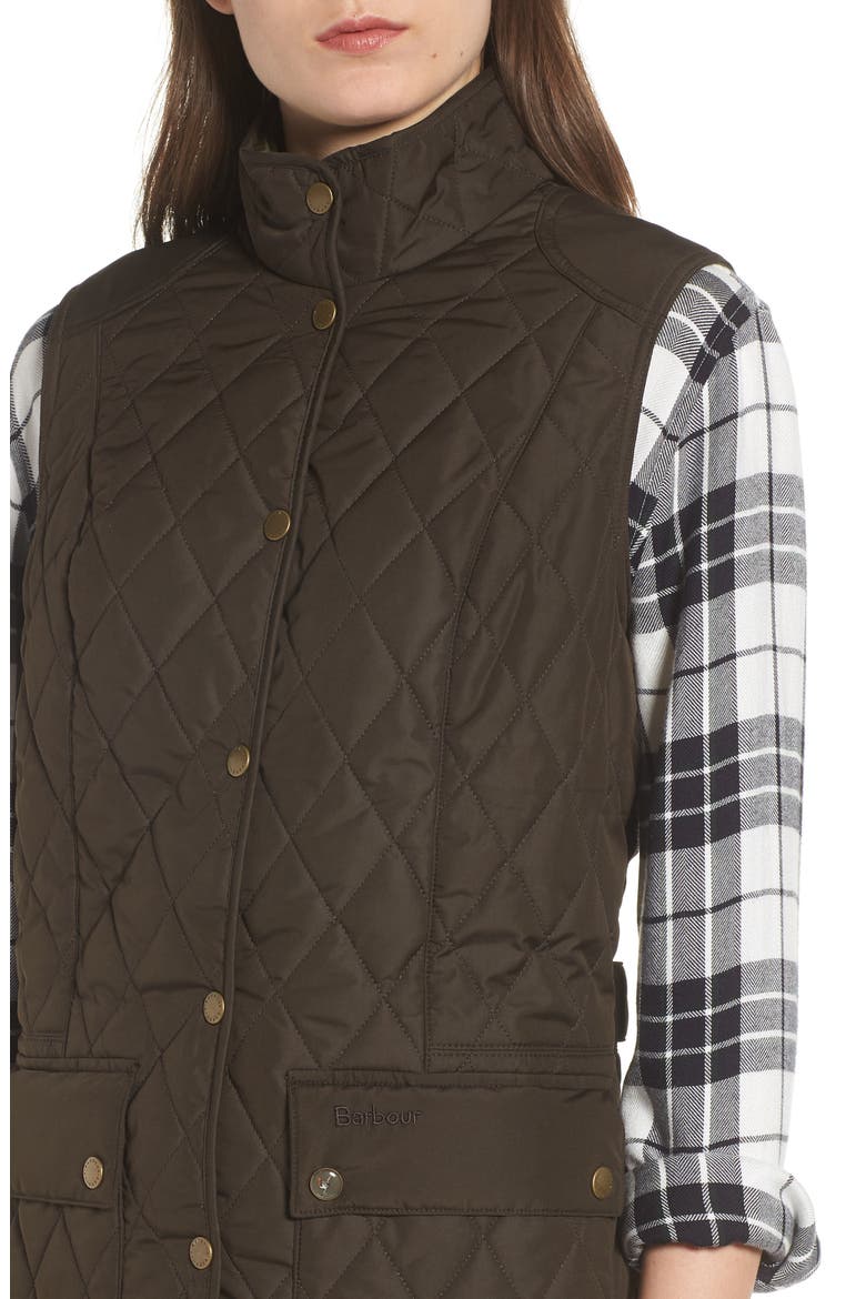 Saddleworth Quilted Vest, Alternate, color, OLIVE