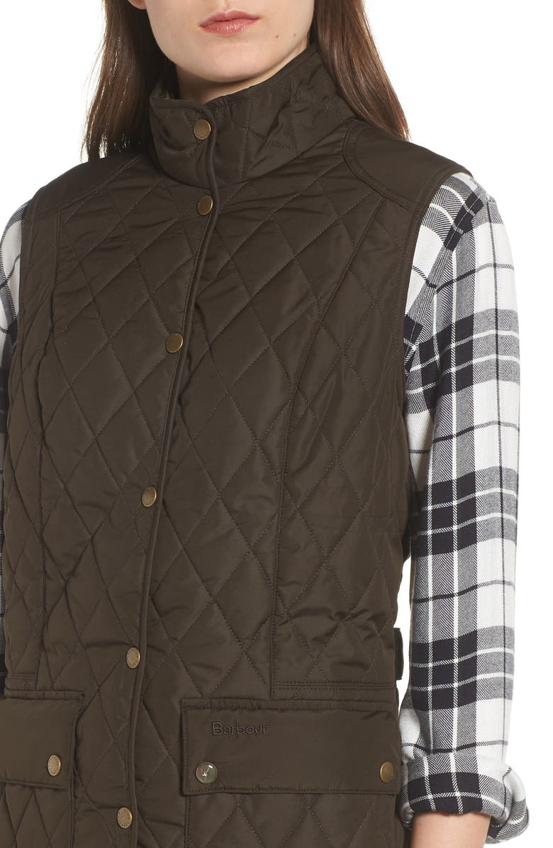Barbour Saddleworth Quilted Vest, Alternate, color, 