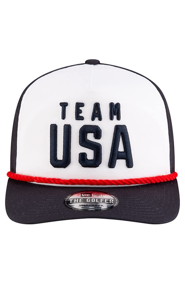 New Era Men's New Era Navy Team USA 19TWENTY Rope Adjustable Hat, Alternate, color, Navy