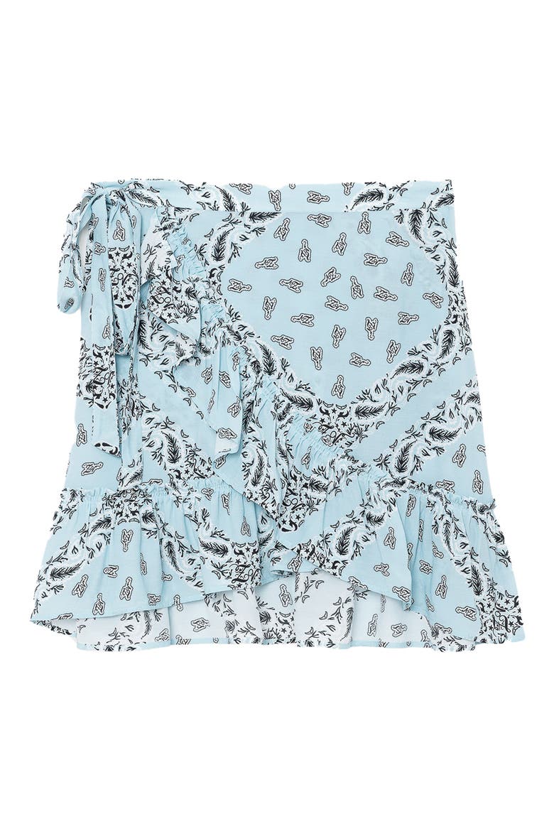Jupiter Bandana Print Miniskirt, Alternate, color, BLEU OXFORD