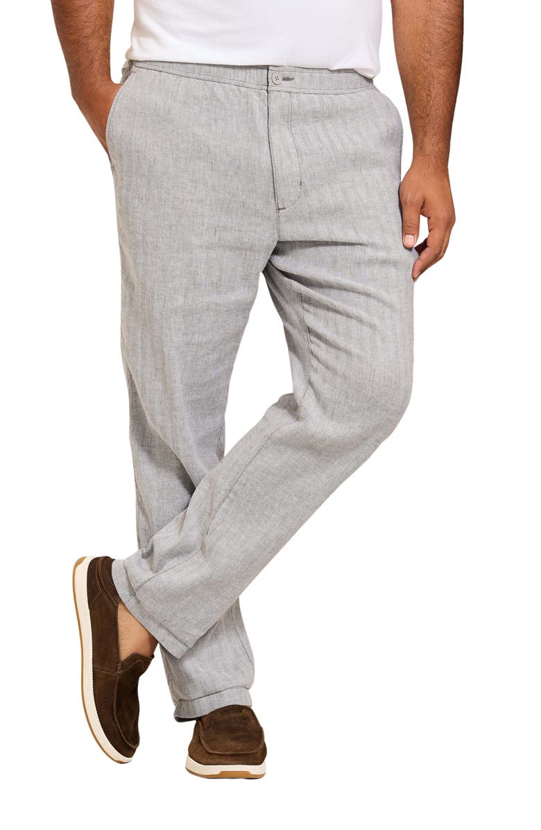 Tommy Bahama Beach Coast Stretch Linen & Cotton Pants, Main, color, Bala Shark