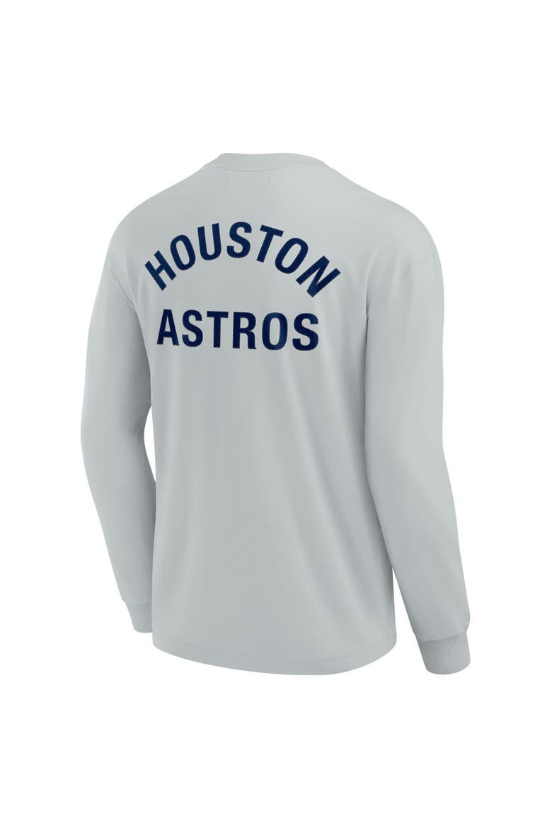 Unisex Fanatics Signature Gray Houston Astros Elements Super Soft Long Sleeve T-Shirt, Alternate, color, Gray